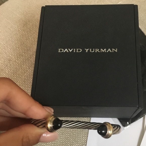 David yurman cable bracelet, black onyx, 7mm - Picture 2 of 4